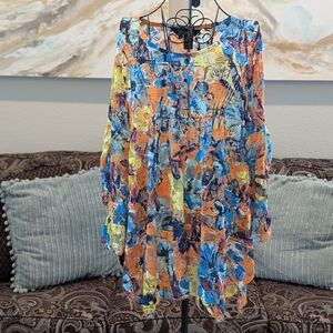 Floral Multicolor Lace Top